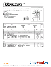 Datasheet DF60BA40 manufacturer SanRex